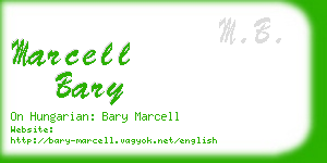 marcell bary business card